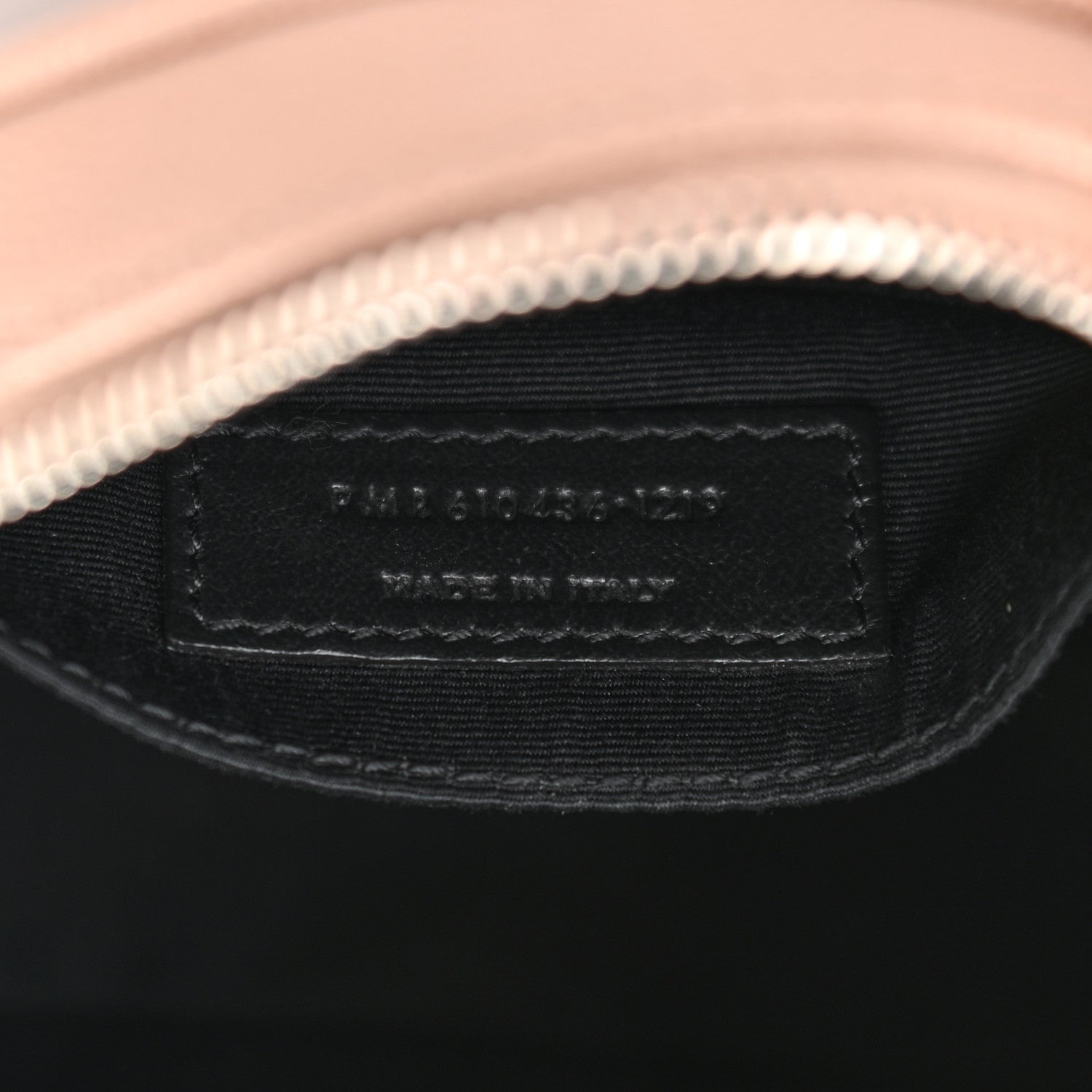 Saint Laurent Grain De Poudre Matelasse Chevron Quilted Round Vinyle Camera Bag Gold Sand 7 of 11