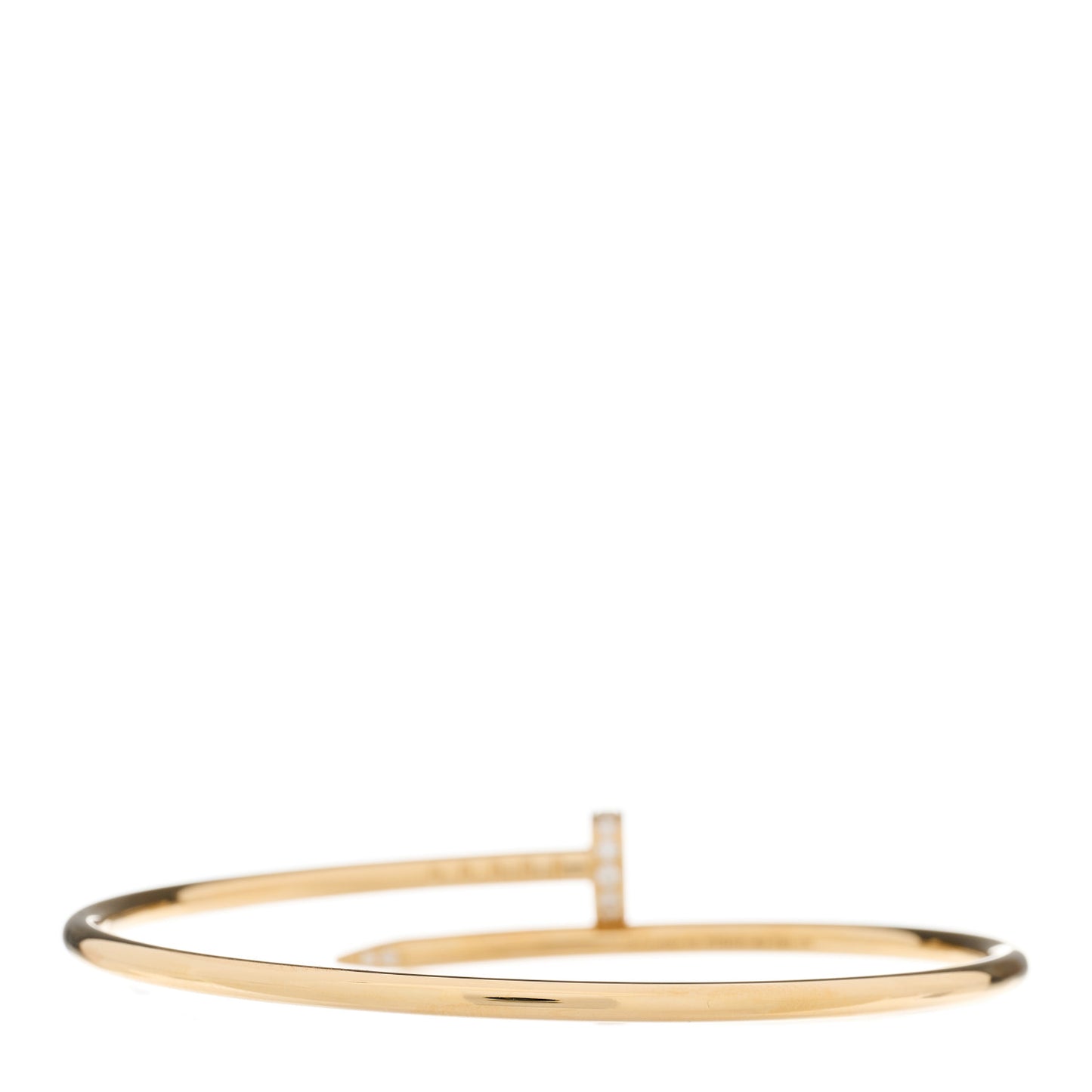 18K Yellow Gold Diamond Small Juste Un Clou Bracelet 16