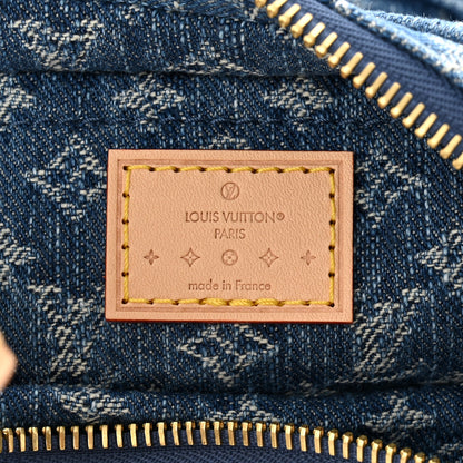 Louis Vuitton Monogram Denim Croissant MM Blue 7 of 11