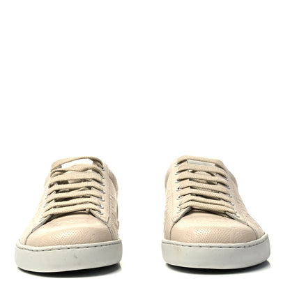 Gucci Calfskin GG Tennis Embossed Mens Ace Sneakers 7 Mystic White 2 of 8