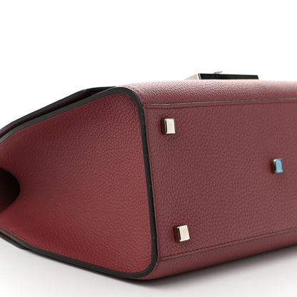 Moynat Taurillon Blush Rejane MM Plum Bougainvillea 8 of 10