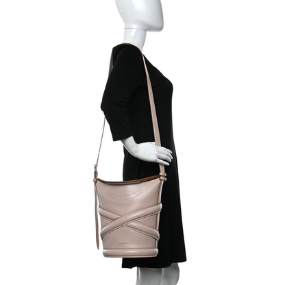 Alexander McQueen Calfskin Mini Curve Bucket Bag Nude 2 of 11
