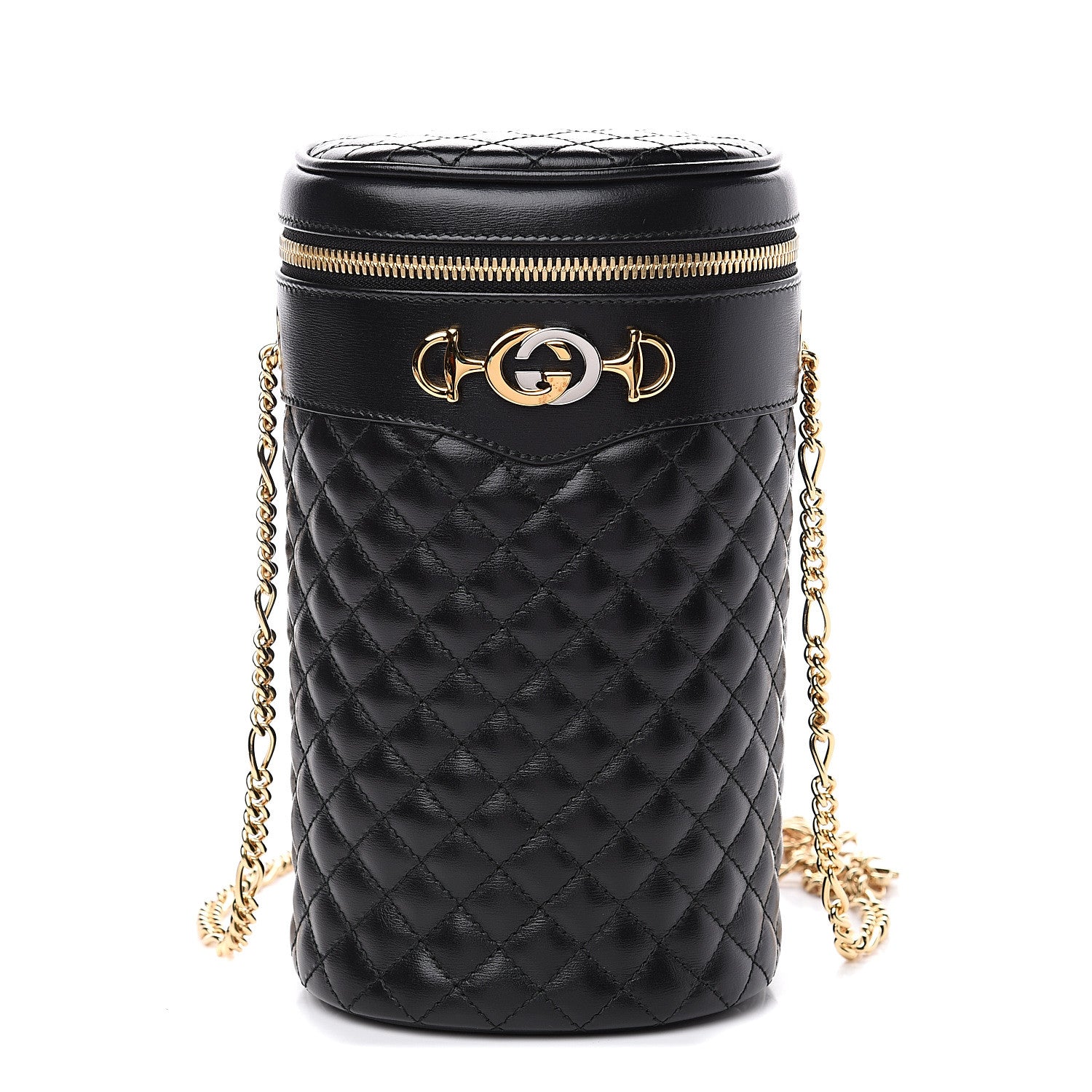 Gucci Calfskin Trapuntata Zumi Belt Bag Black 1 of 9