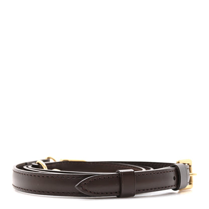 Louis Vuitton Calfskin 16mm Adjustable Shoulder Strap Brown 2 of 3