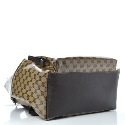 Gucci Crystal Monogram Backpack Dark Brown 3 of 8
