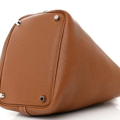 Hermes Taurillon Clemence Picotin Lock 18 PM Gold 10 of 12