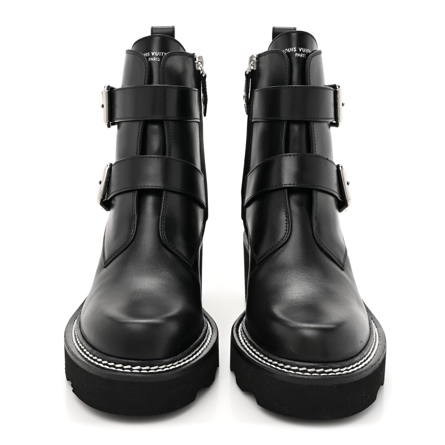 Calfskin Beaubourg Ankle Boots 36 Black
