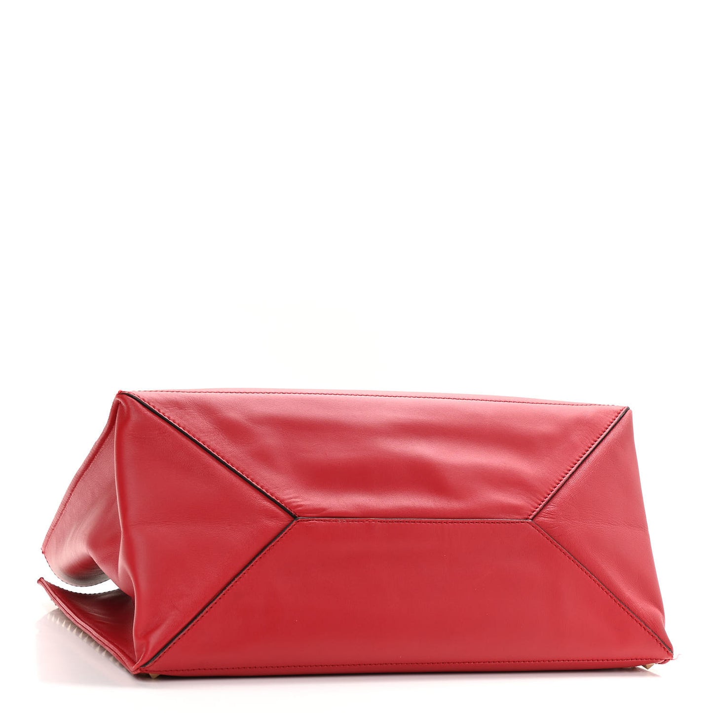 Nappa Medium Rockstud Soft Tote Red