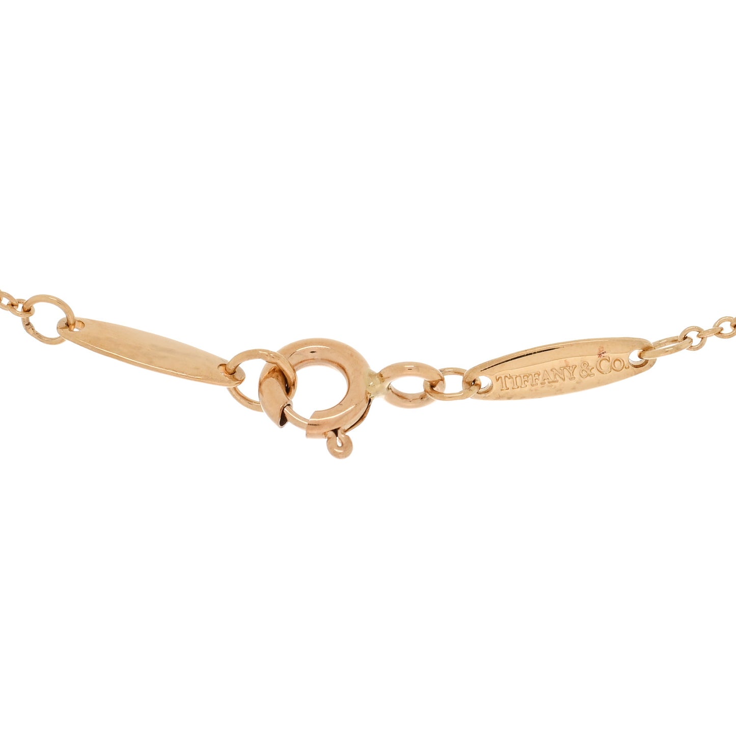 18K Yellow Gold Diamond .15ct Elsa Peretti Diamonds by the Yard Pendant Necklace
