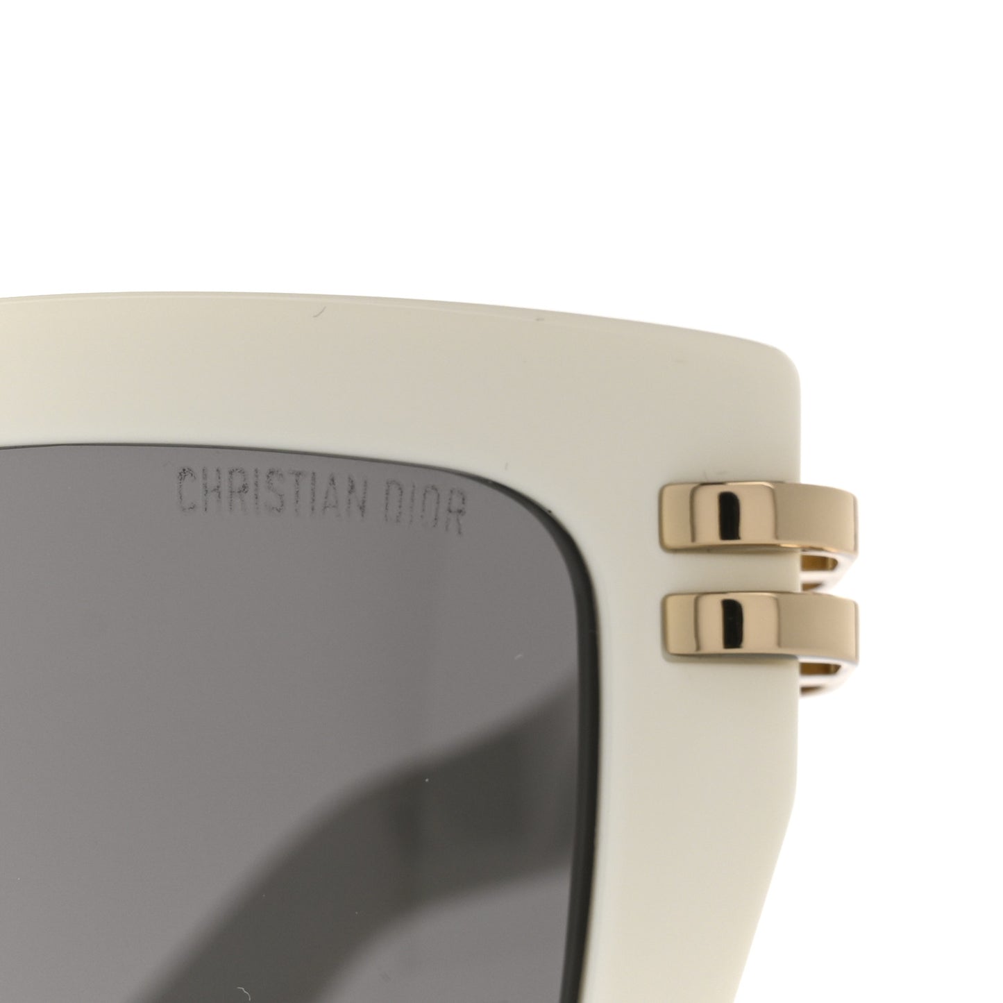 Acetate CDior S1I Square Sunglasses Ivory