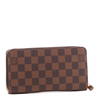 Louis Vuitton Damier Ebene Zippy Wallet Rose Ballerine 2 of 8