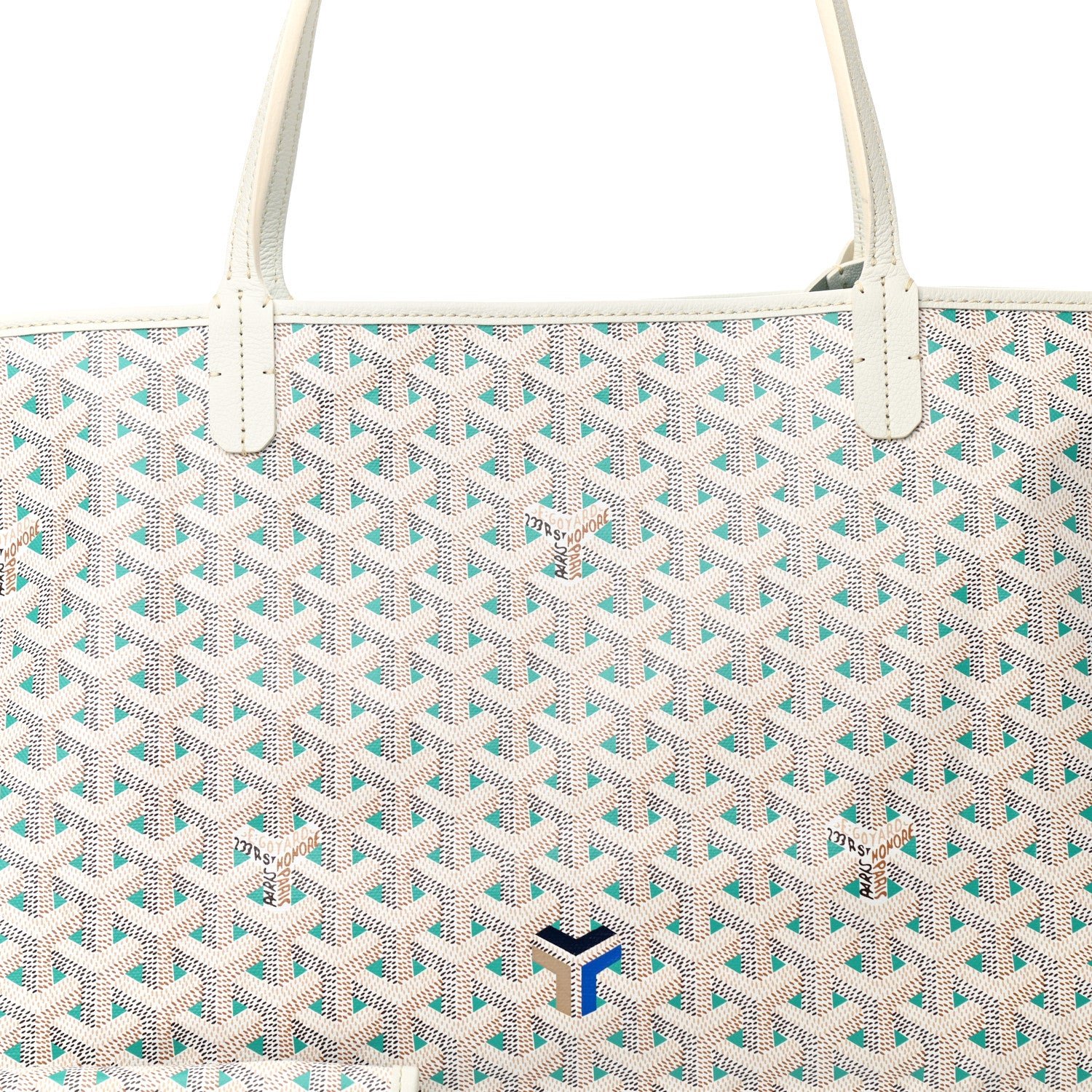 Goyard Goyardine Saint Louis Claire Voie GM White Opaline 8 of 10