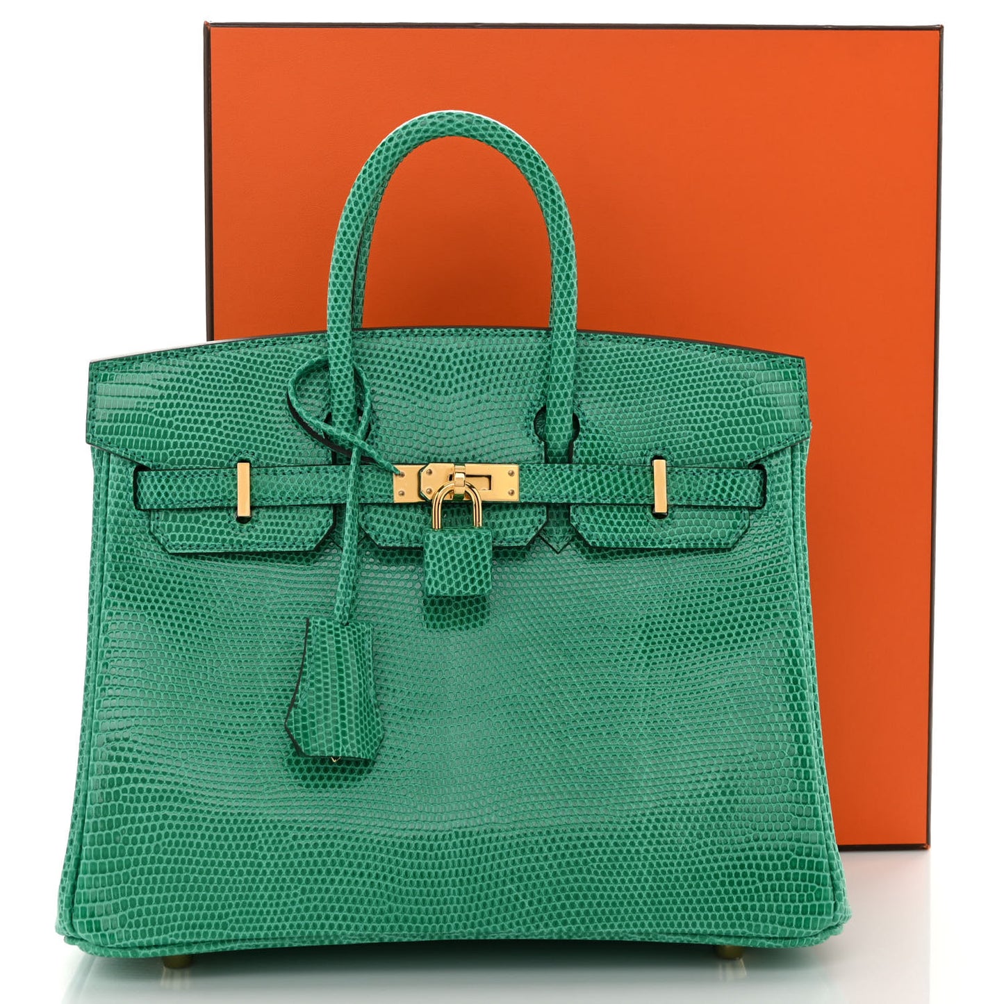 Lizard Birkin 25 Menthe