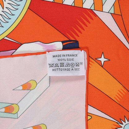 Hermes Silk La Source De Pegase Scarf 90 5 of 5