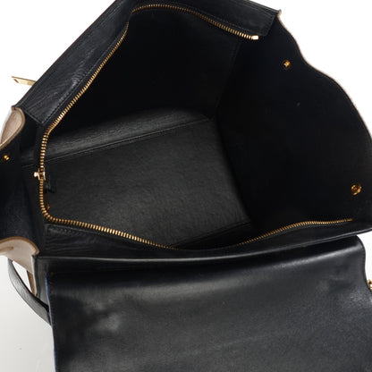 Celine Smooth Calfskin Suede Medium Tri-Color Trapeze Royal Blue 10 of 10