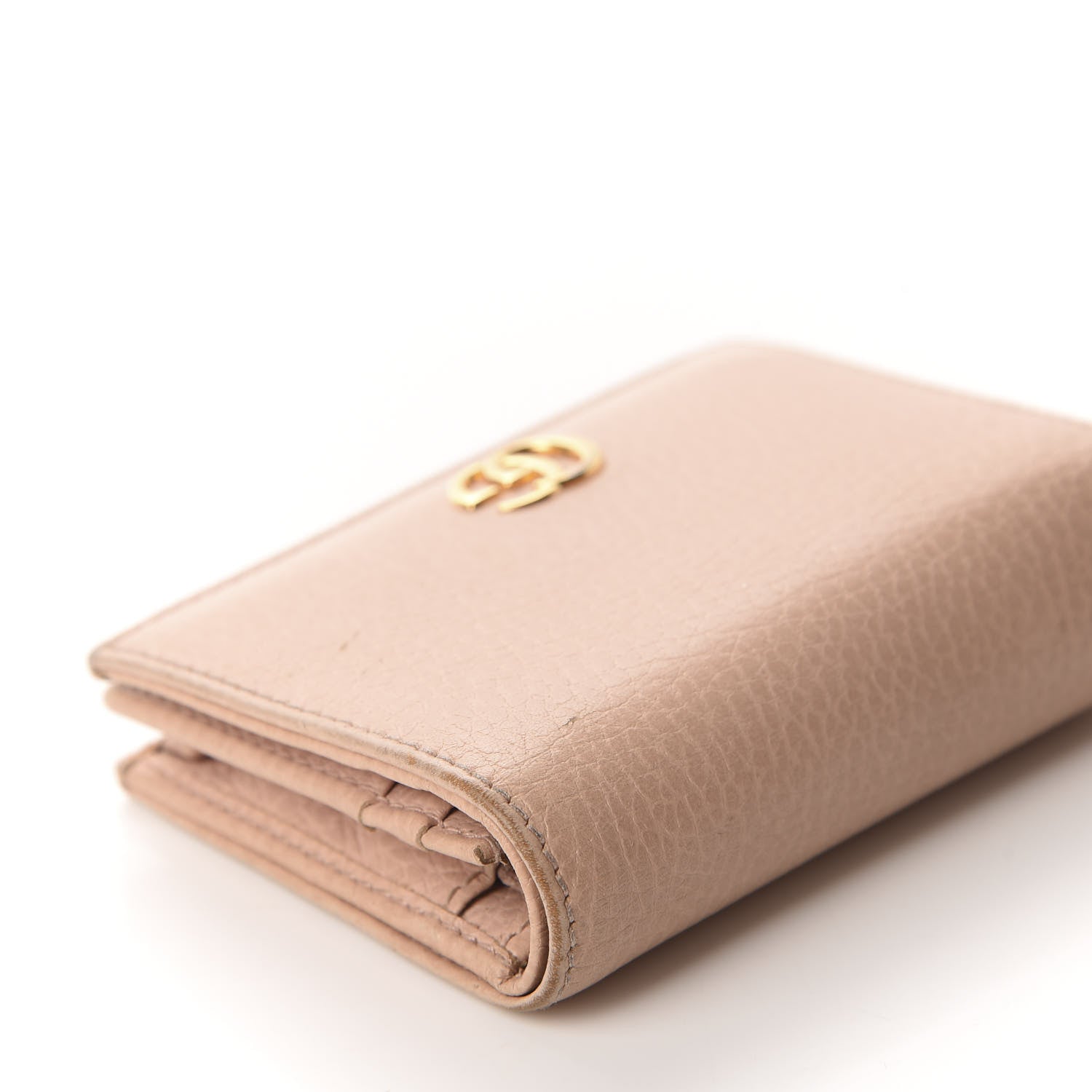Gucci Dollar Calfskin GG Marmont Card Case Perfect Pink 8 of 12
