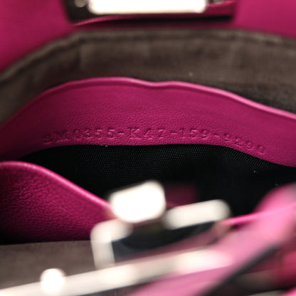 Fendi Nappa Micro Peekaboo Iconic Satchel Magenta 7 of 14