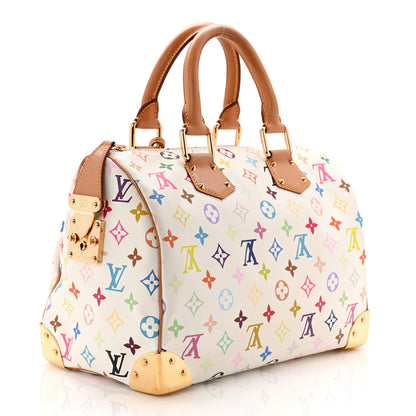 Louis Vuitton Monogram Multicolor Speedy 30 White 4 of 18