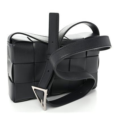 Bottega Veneta Lambskin Maxi Intreccio Small Cassette Crossbody Bag Ardoise Glacier 3 of 9