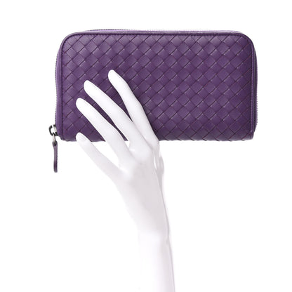 Bottega Veneta Nappa Intrecciato Zip Around Wallet Monalisa 2 of 9