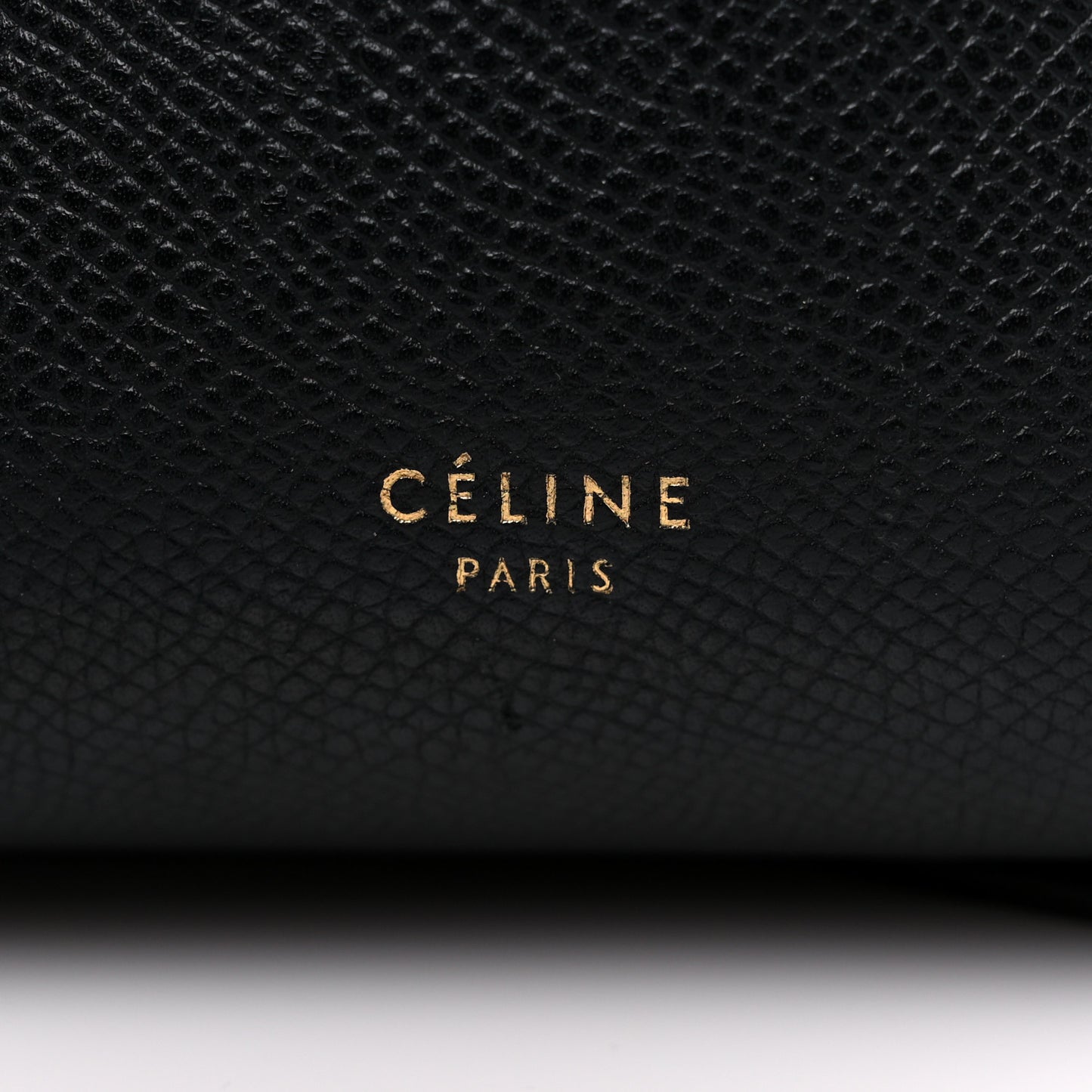 Grained Calfskin Micro Belt Bag Black