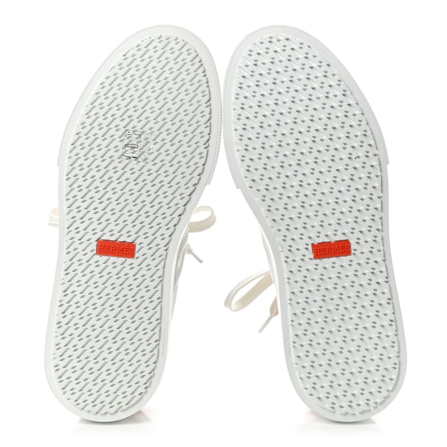 Hermes Calfskin Deep Sneakers 37 White Lipstick Red 5 of 9