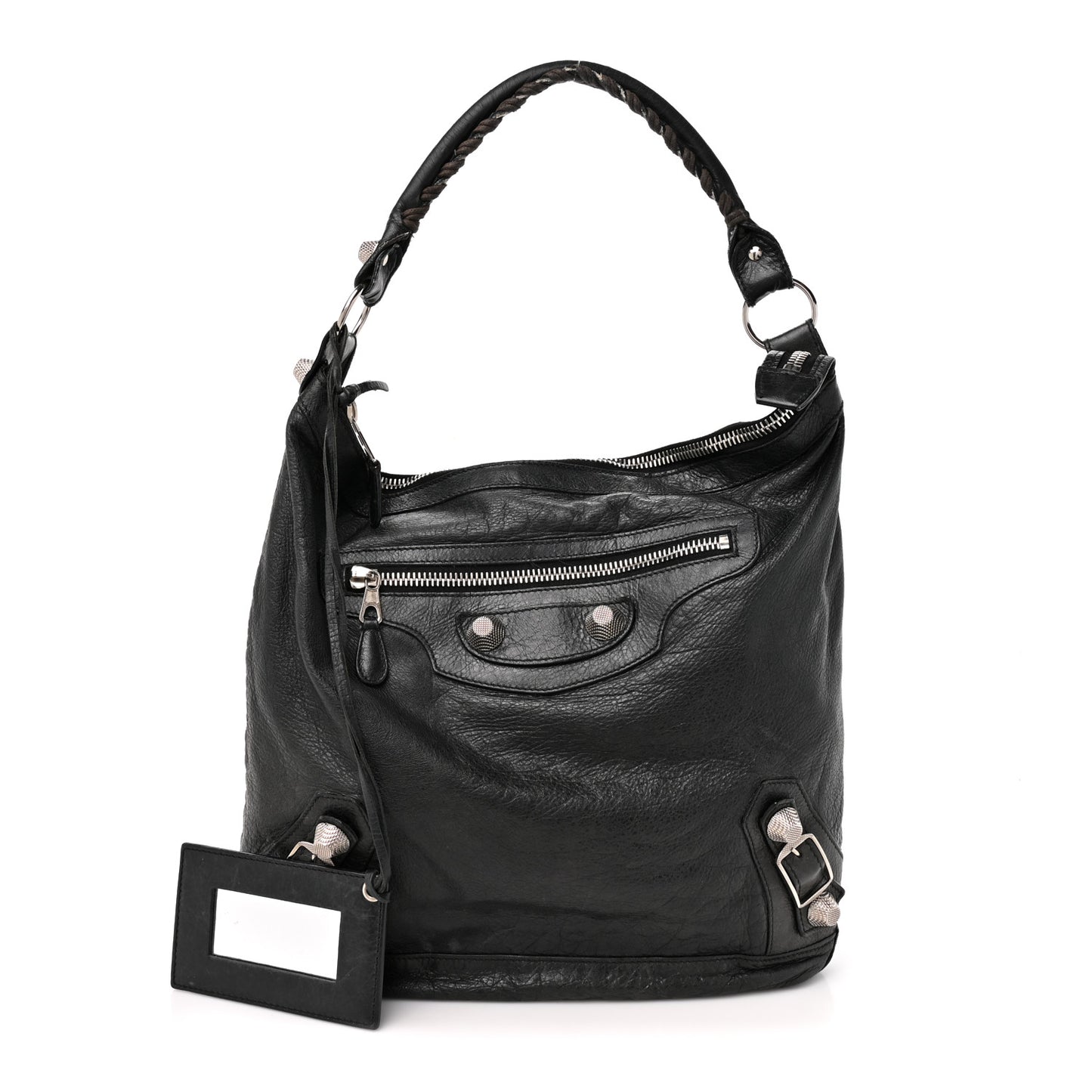Chevre Giant 21 Silver Hardware Day Hobo Black