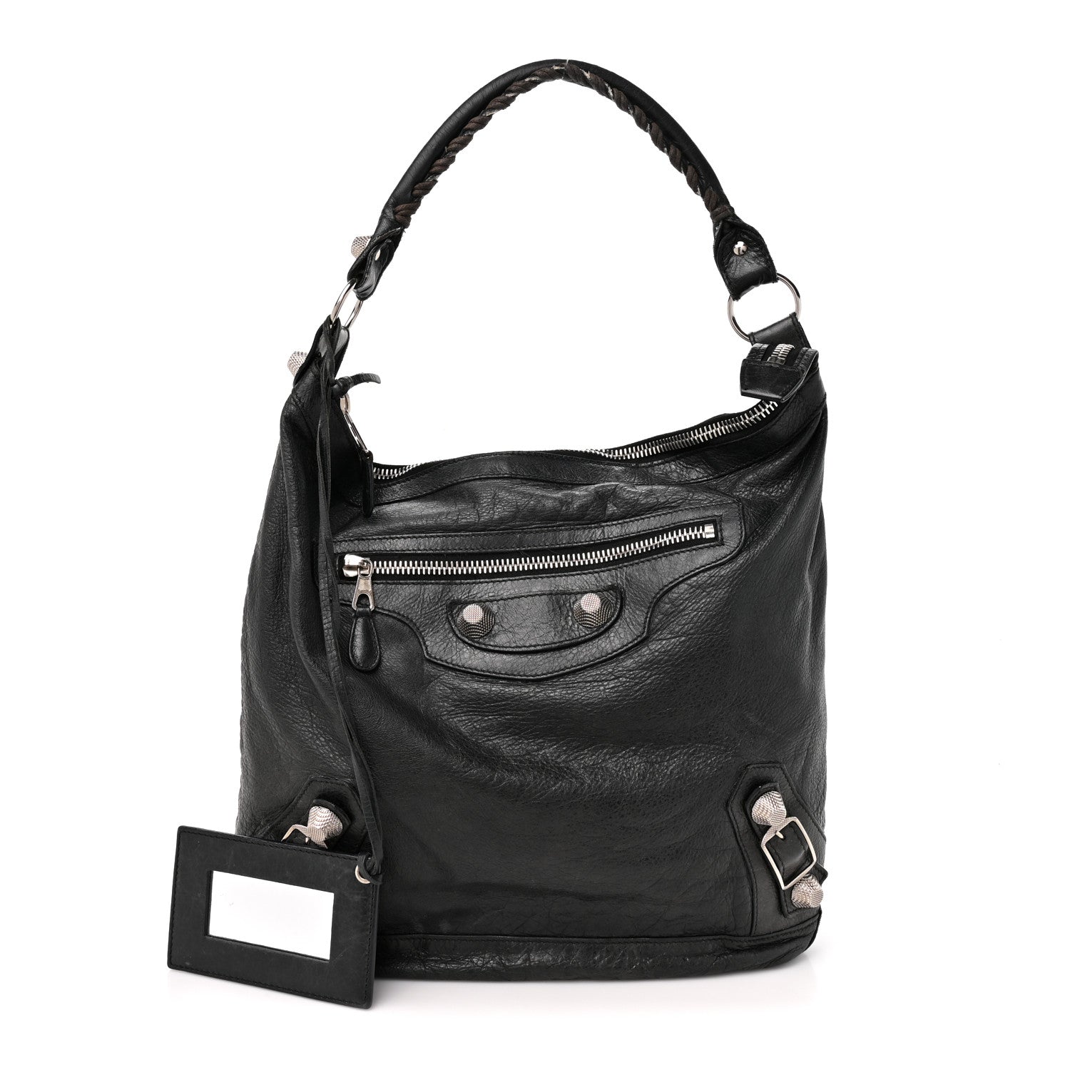 Balenciaga Chevre Giant 21 Silver Hardware Day Hobo Black 1 of 12