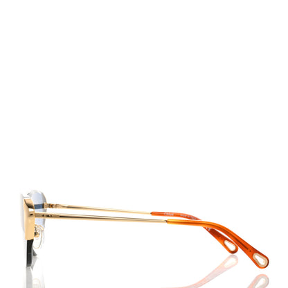 Chloe Metal Cat Eye Sunglasses CE163S Gold 3 of 7