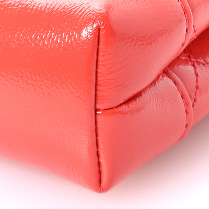Chanel Shiny Lambskin Quilted Micro 31 Clutch With Chain Dark Orange 10 of 10