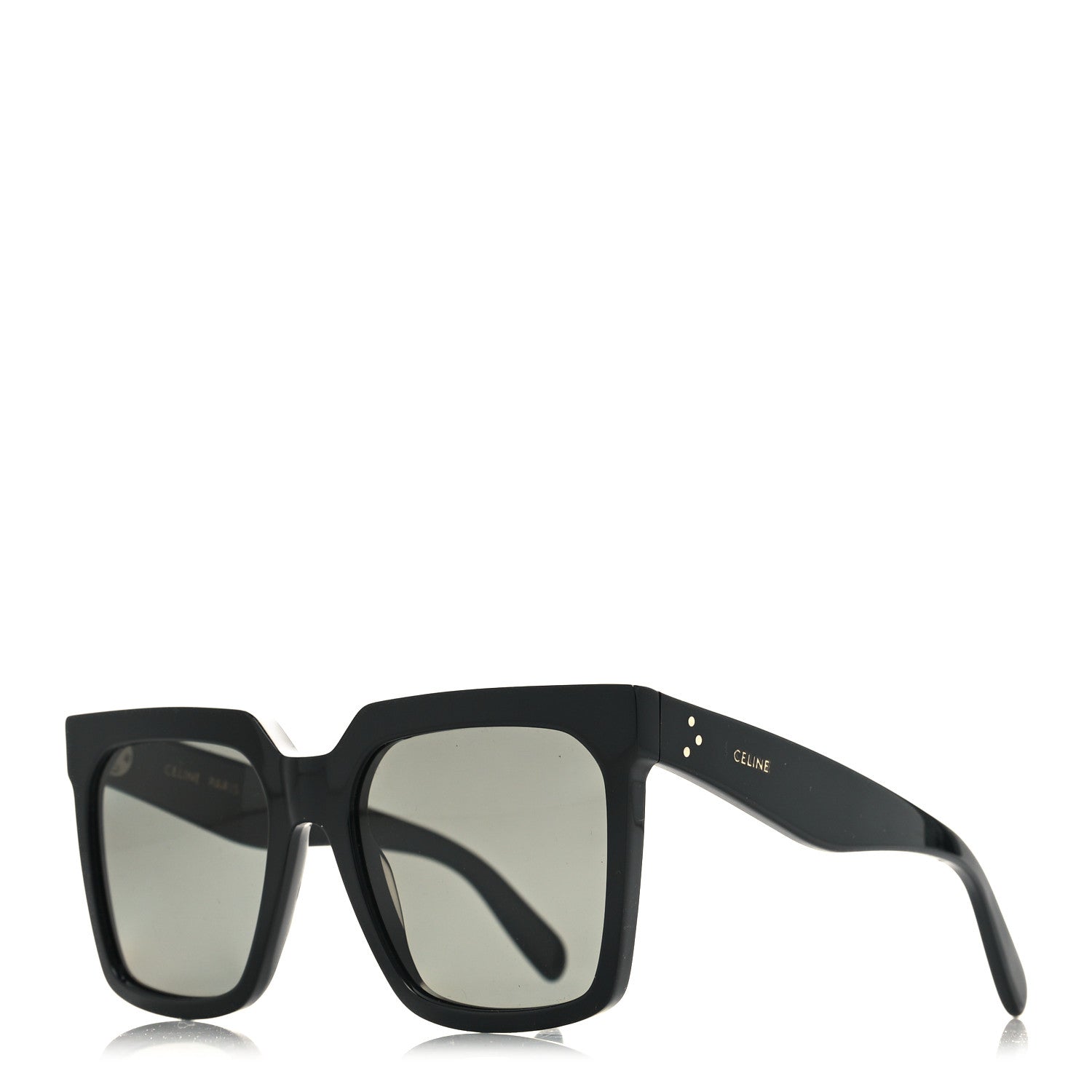 Celine Acetate Square Sunglasses Black 1 of 7