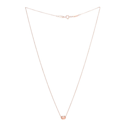 Tiffany 18K Rose Gold 6.5mm Elsa Peretti Bean Pendant Necklace 3 of 5