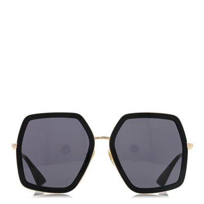 Gucci Acetate Oversize Square Frame GG0106S Sunglasses Black 2 of 8