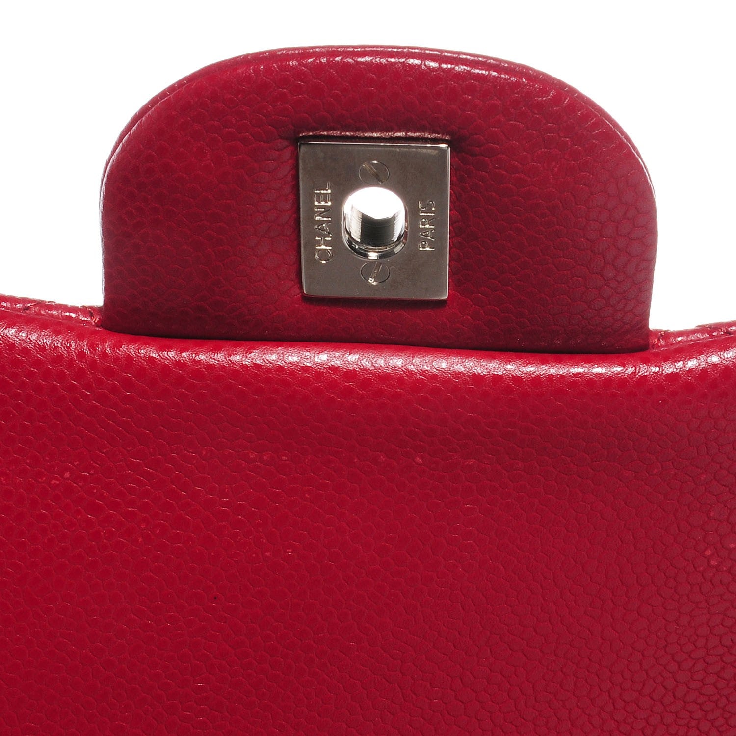 Chanel Caviar Jumbo Double Flap Red 6 of 9