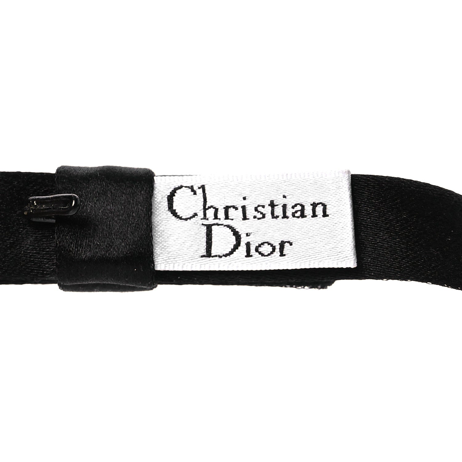 Christian Dior Silk Dior Bow Belt Black 5 of 6