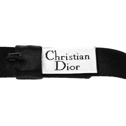 Christian Dior Silk Dior Bow Belt Black 5 of 6