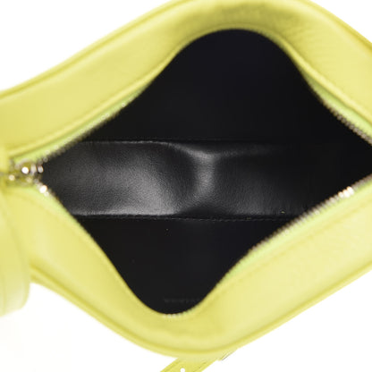 Balenciaga Calfskin Logo XS Everyday Camera Bag Acid Green Black 5 of 9