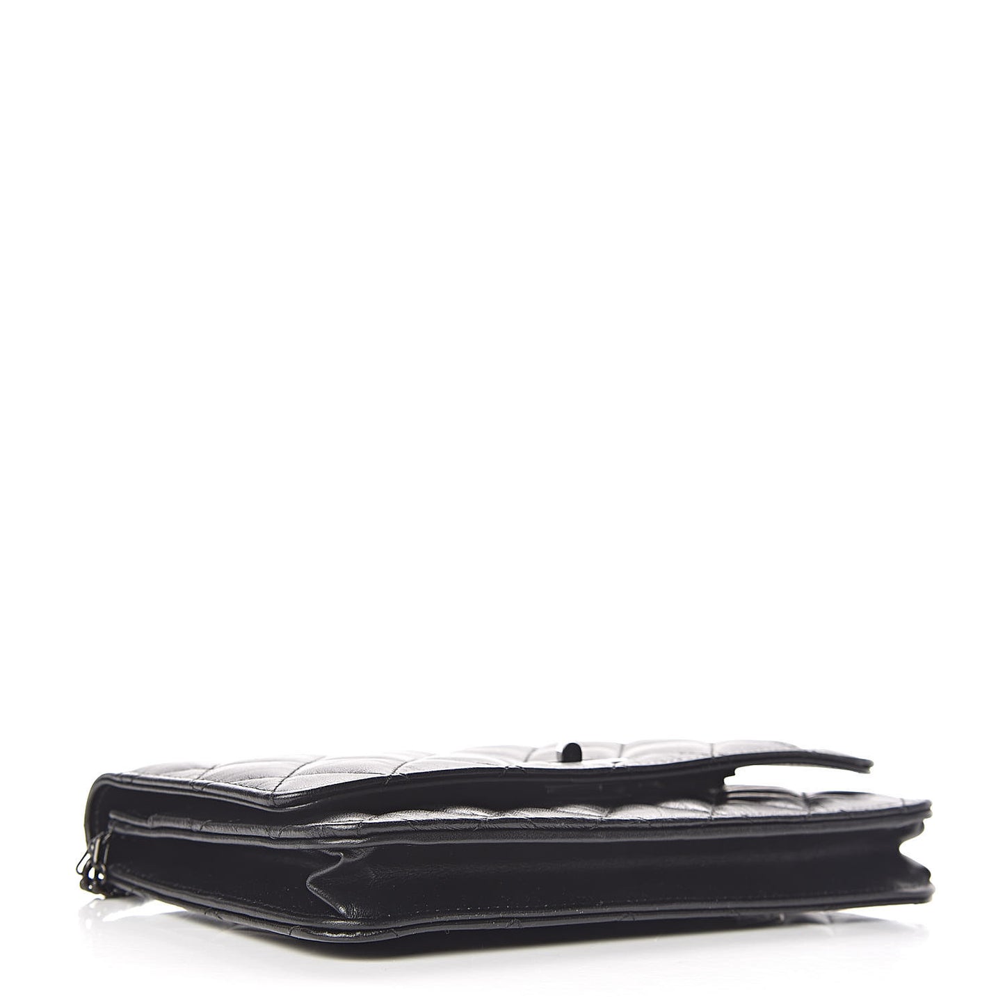 Aged Calfskin Quilted Reissue Wallet On Chain WOC So Black