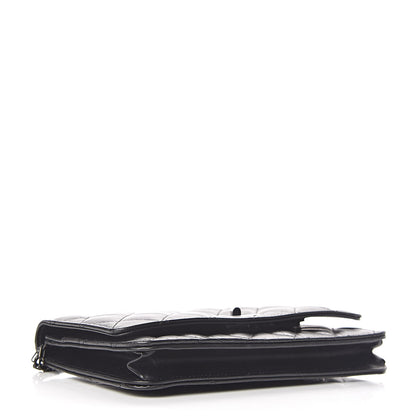Chanel Aged Calfskin Quilted Reissue Wallet On Chain WOC So Black 4 of 12