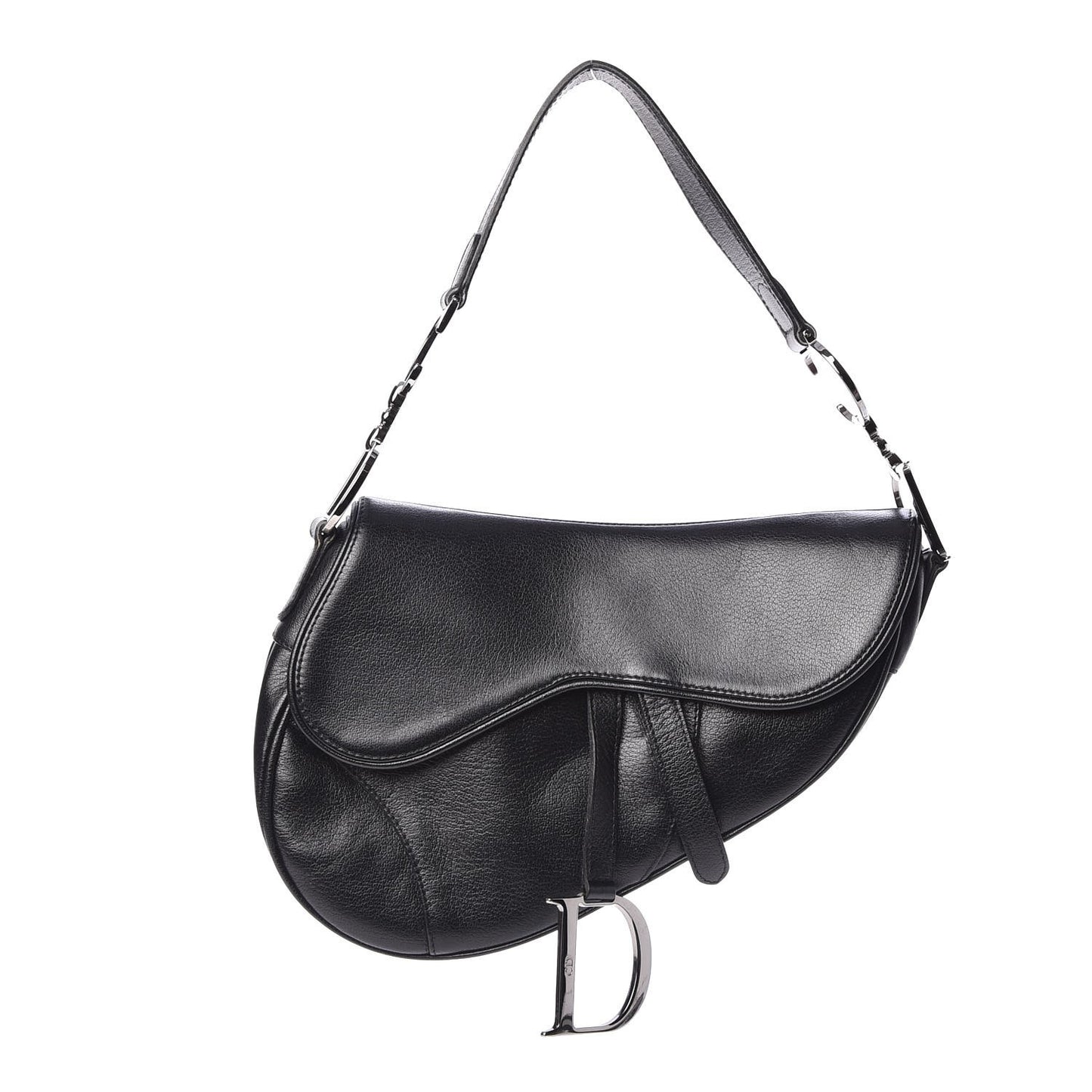 Calfskin Saddle Bag Black