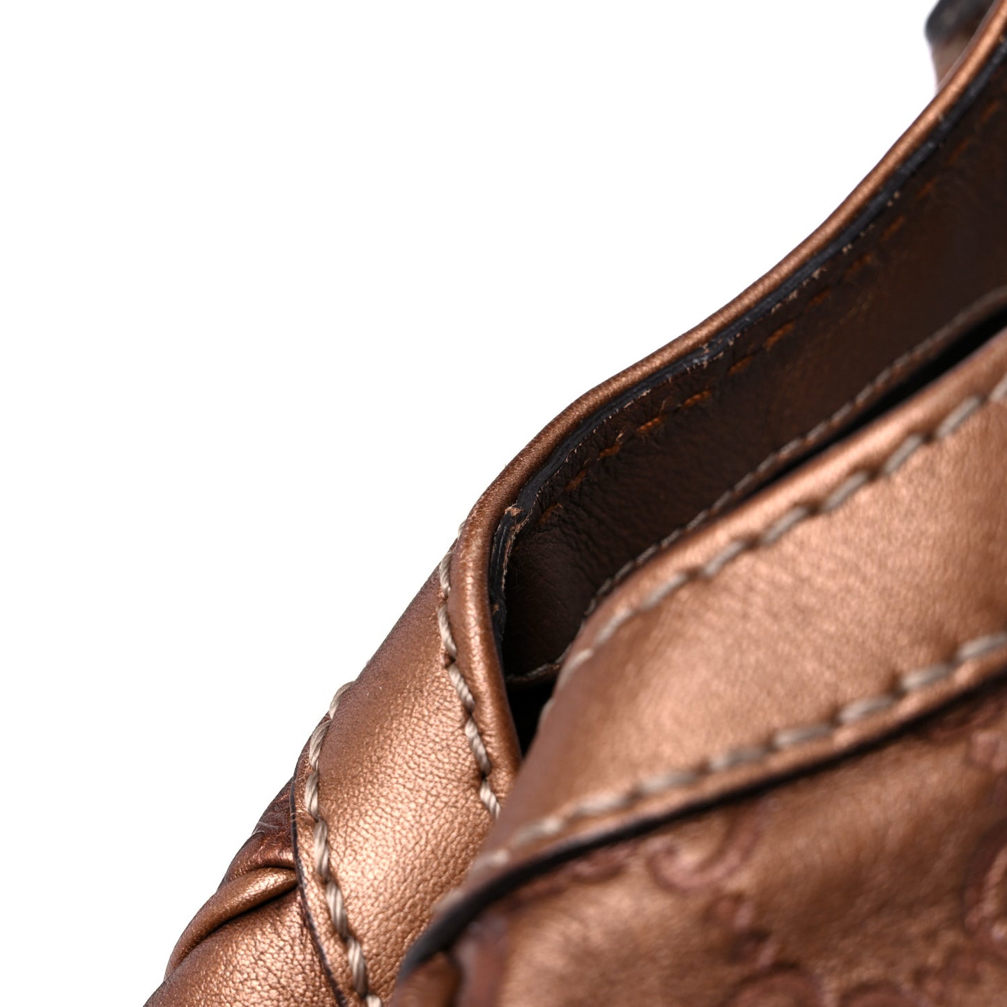 Guccissima Large Sukey Tote Bronze