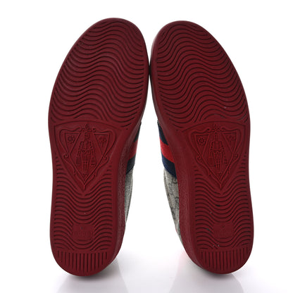 Gucci GG Supreme Monogram Ayers Mens New Ace Low-Top Sneaker 9.5 Blue Red 6 of 9