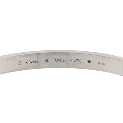 Cartier 18K White Gold LOVE Bracelet 19 3 of 4