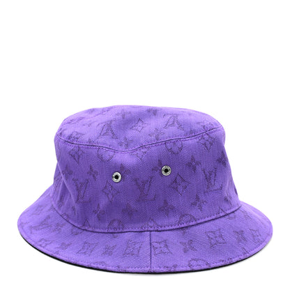 Louis Vuitton Monogram Denim Essential Bucket Hat 60 Violet 4 of 9