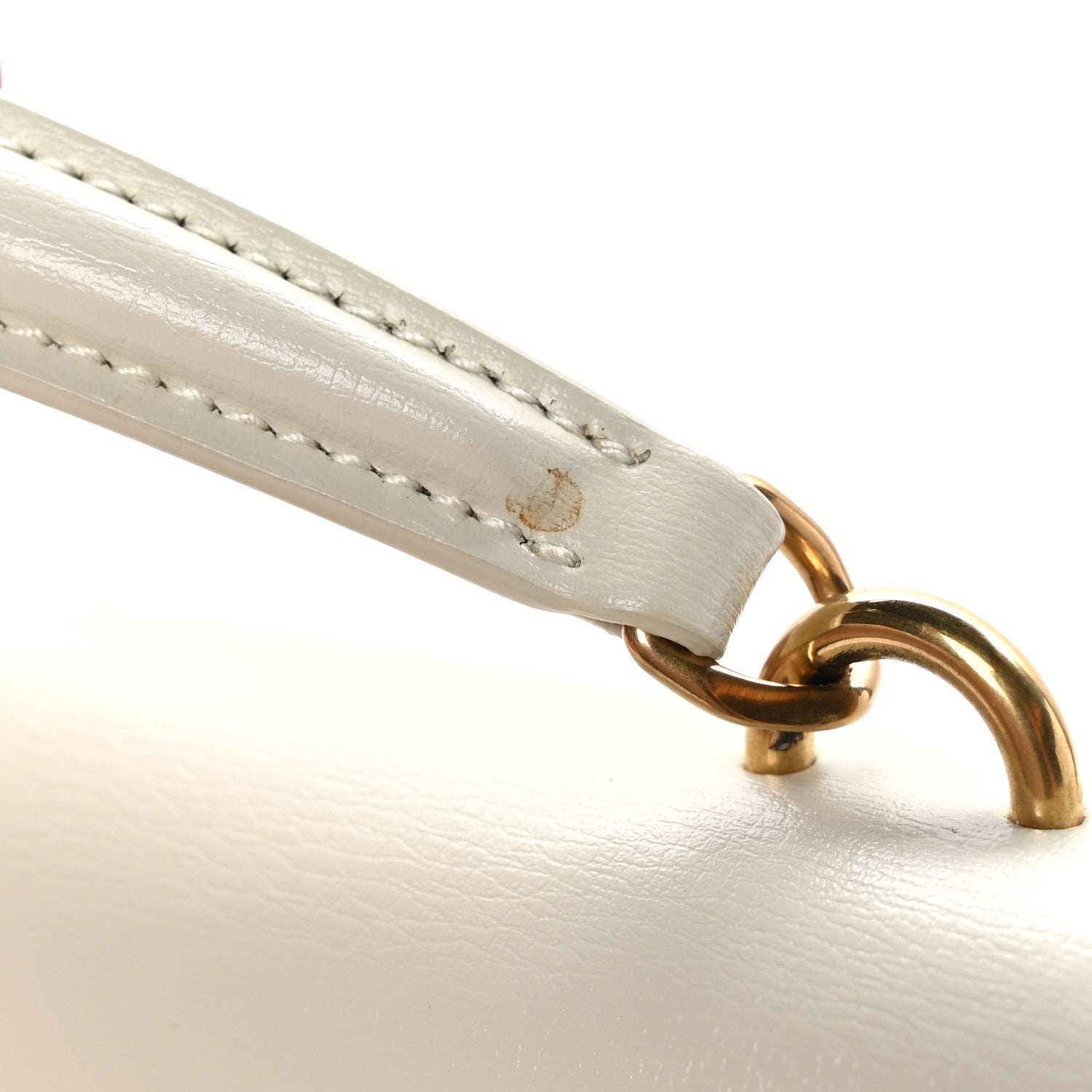 Saint Laurent Calfskin Monogram Sunset Chain Wallet Crema Soft 10 of 10