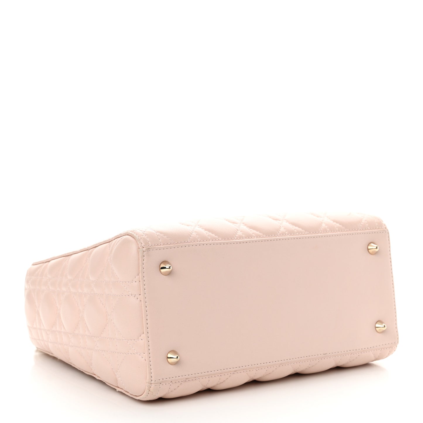 Lambskin Cannage Medium Lady Dior Light Pink