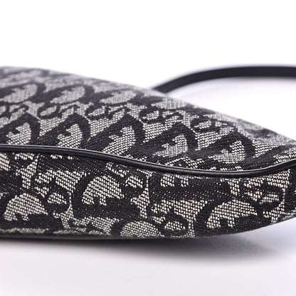 Christian Dior Monogram Mini Saddle Pochette Black 9 of 10
