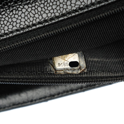 Chanel Caviar Quilted Jumbo Kelly Flap Black 9 of 9