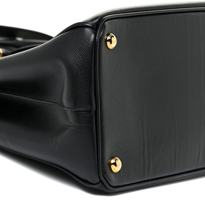 Prada Saffiano Medium Galleria Double Zip Tote Black 8 of 15