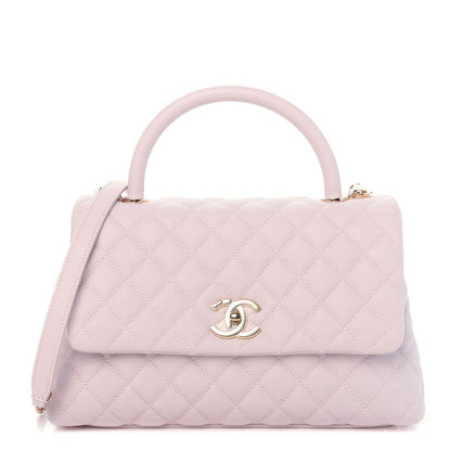 Chanel Caviar Quilted Small Coco Handle Flap Lilas Lilac 1 of 12